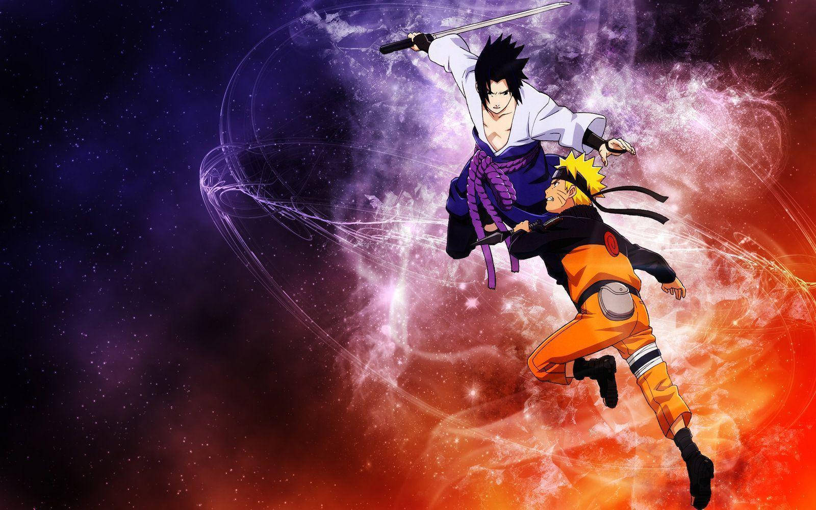 Sasuke Vs Naruto White Smoke Wallpaper