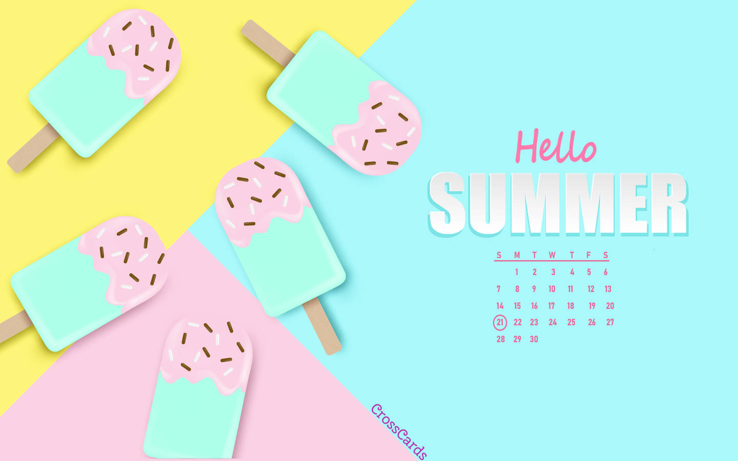 Satisfy Your Sweet Tooth On This Warm June Day With Ice Cream Bars Wallpaper