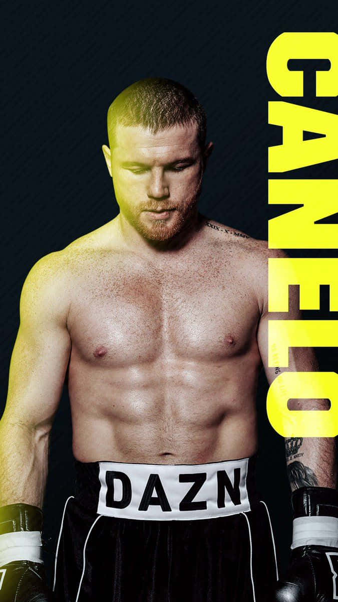 Saul Canelo Alvarez Showcasing His Muscular Physique Wallpaper