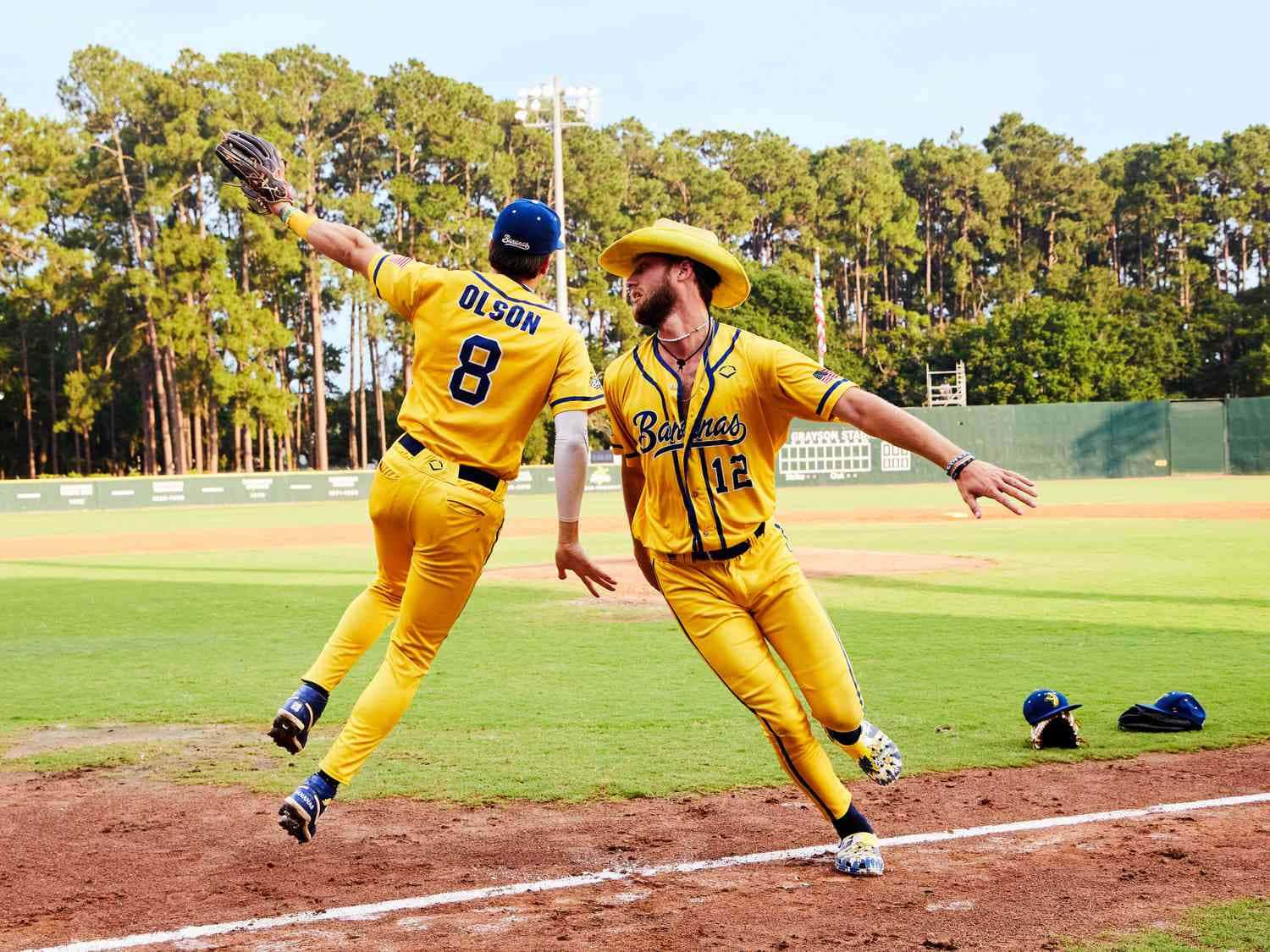 Savannah Bananas Baseball Celebration Wallpaper