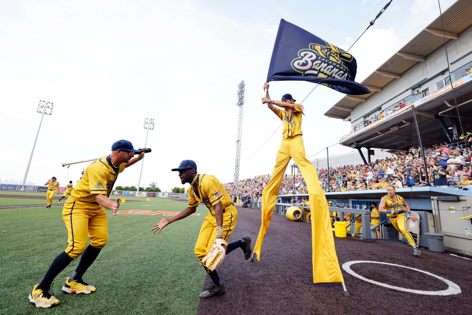 Savannah Bananas Baseball Team Entrance Wallpaper