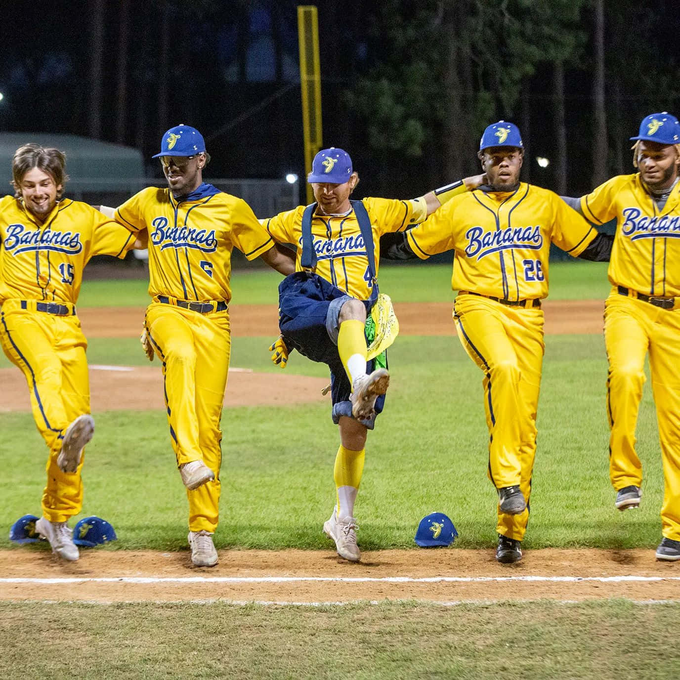 Savannah Bananas Team Celebration Dance Wallpaper