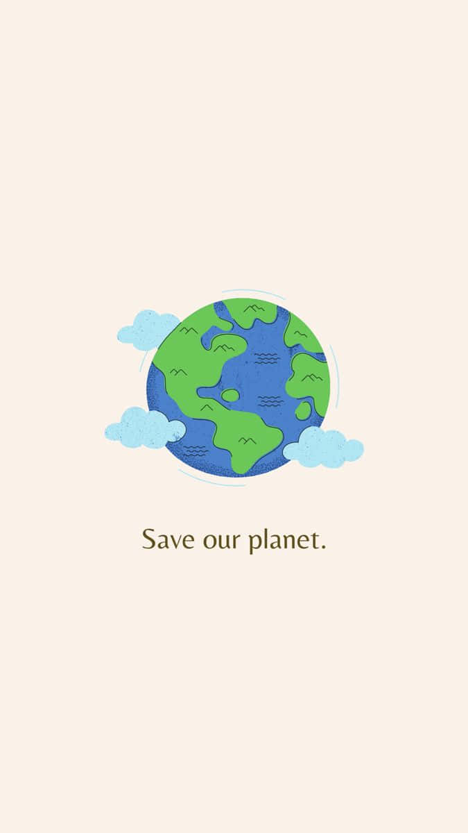 Save Our Planet_ Earth Conservation Poster Wallpaper