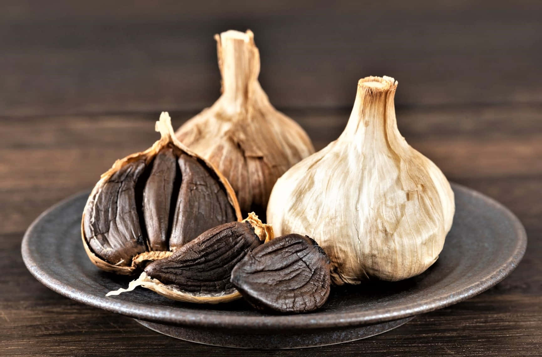 Savory And Delicious Black Garlic Wallpaper