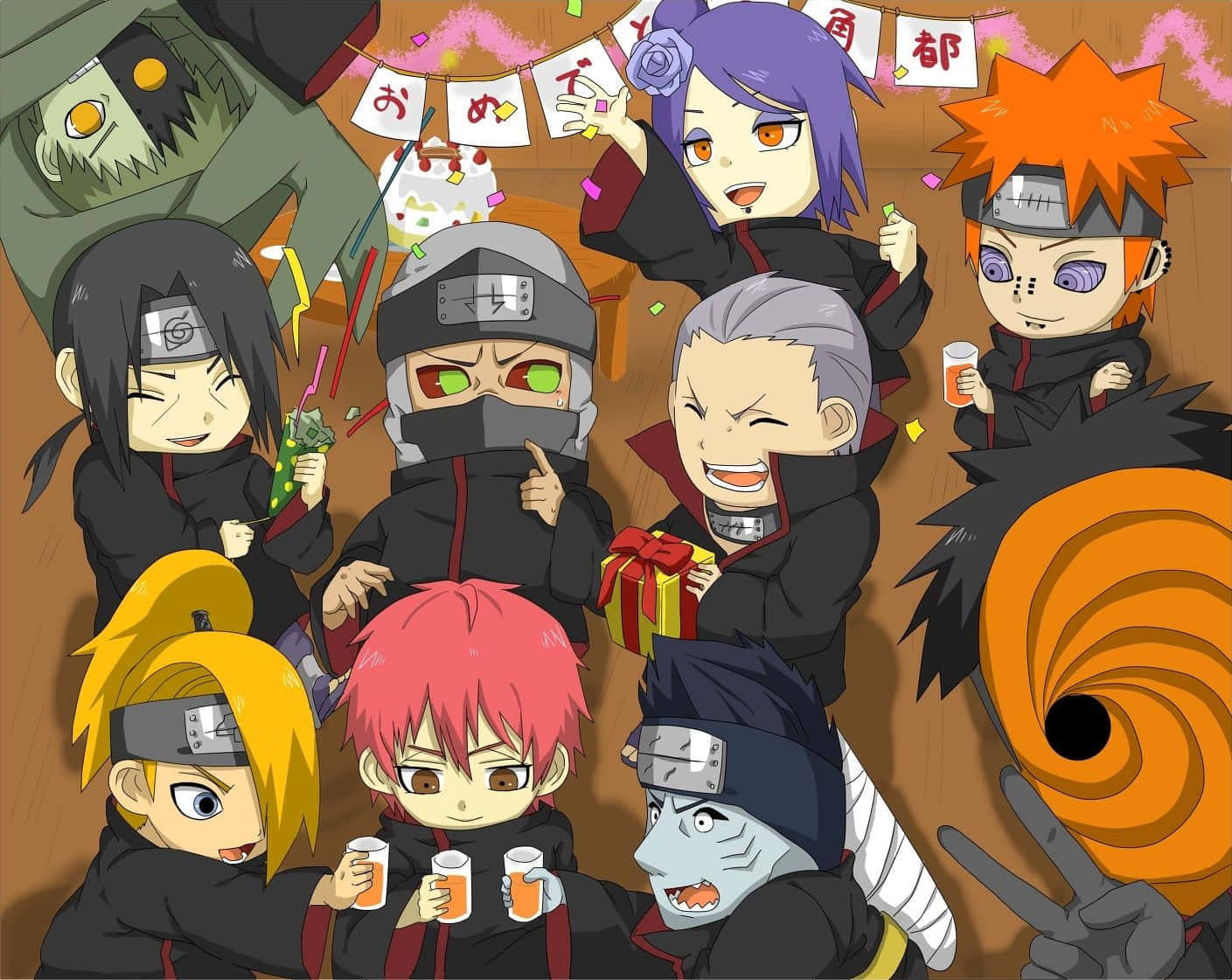 Say Hello To Akatsuki Chibi! Wallpaper