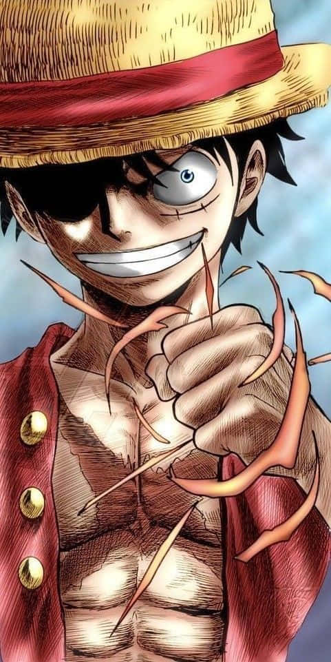 Say Hello To One Piece Luffy And His Iphone Wallpaper