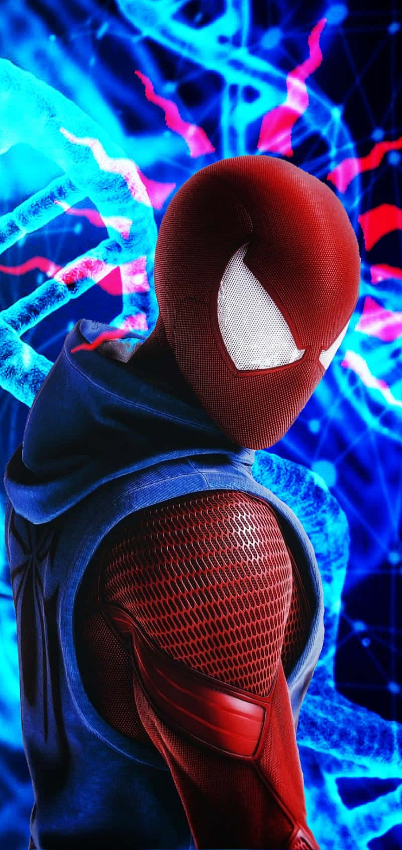 Scarlet Spider Costume Electric Backdrop Wallpaper