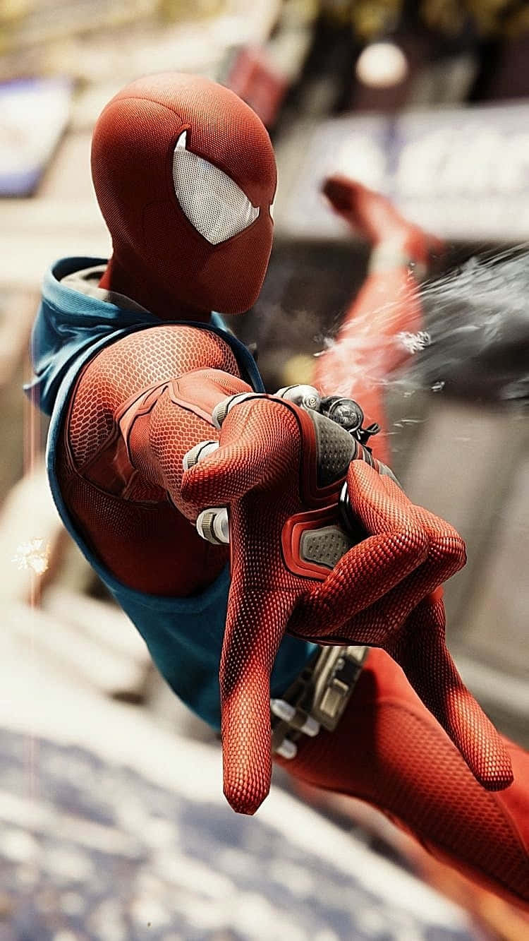 Scarlet Spiderin Action Wallpaper