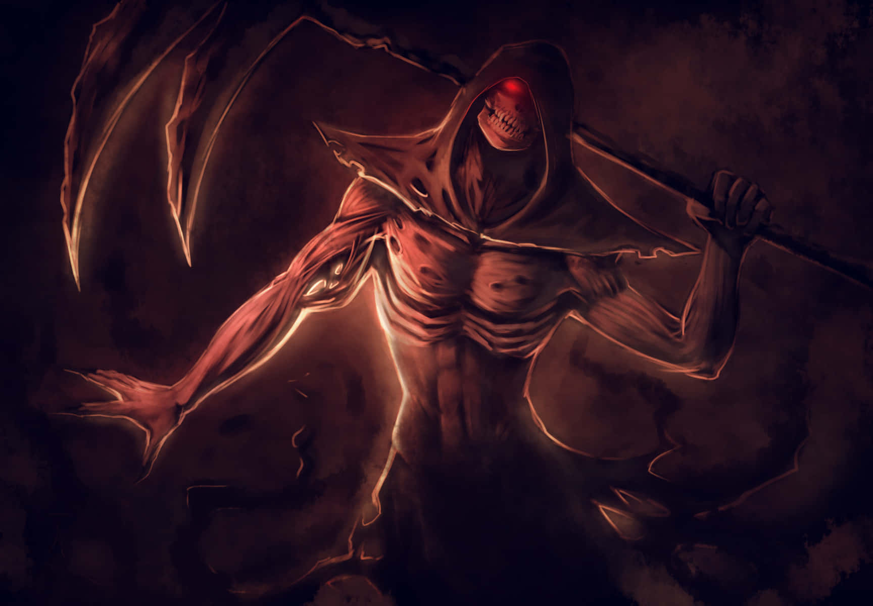 Scary Anime Grim Reaper Wallpaper