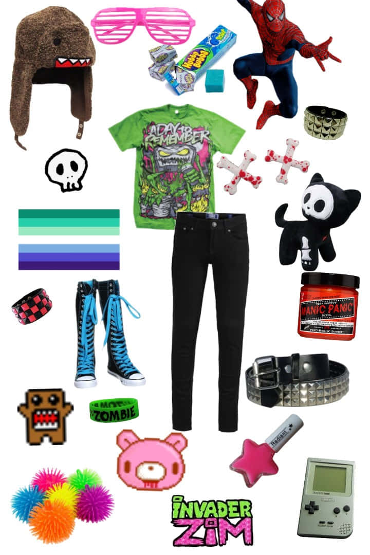 Scene_ Kid_ Fashion_and_ Accessories_ Collage Wallpaper