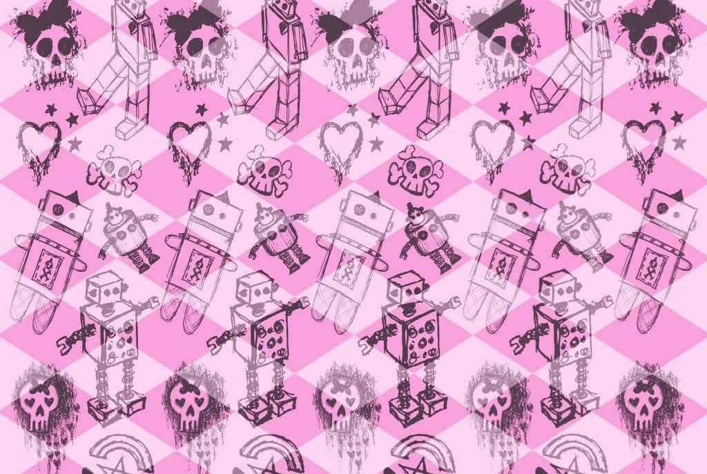 Scene Kid_ Retro Pattern_ Background Wallpaper