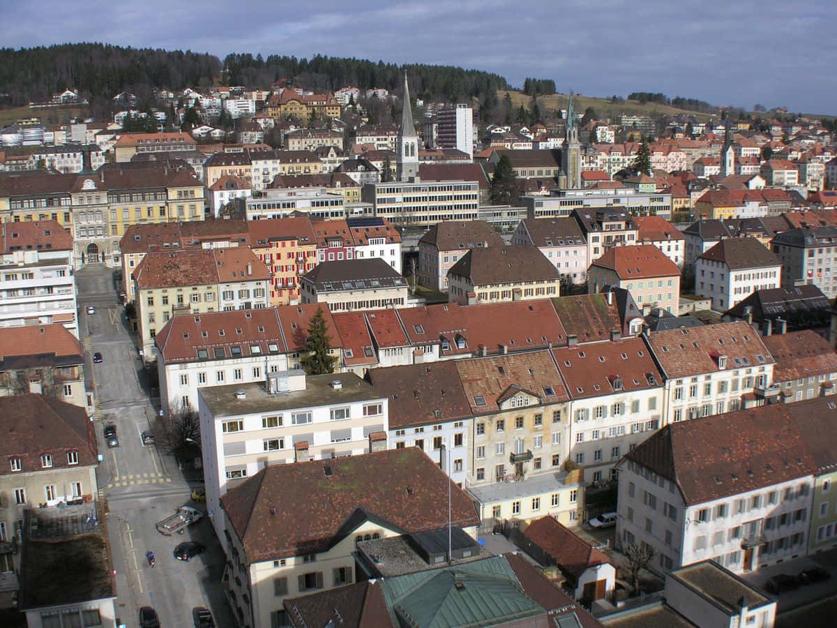 Scenic View Of La Chaux De Fonds Wallpaper