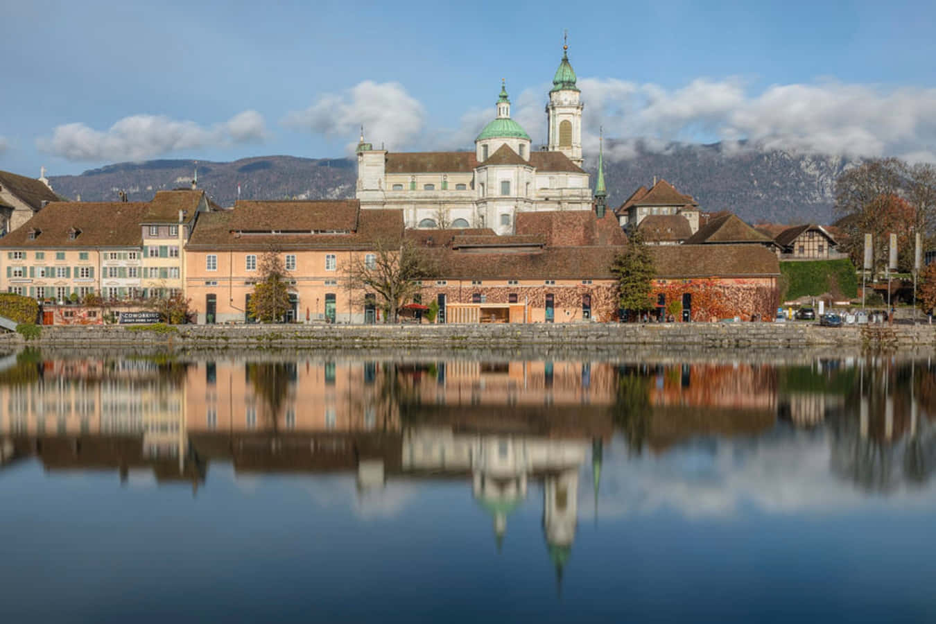 Scenic View Of The Historic Old Town Of Solothurn, Switzerland Wallpaper