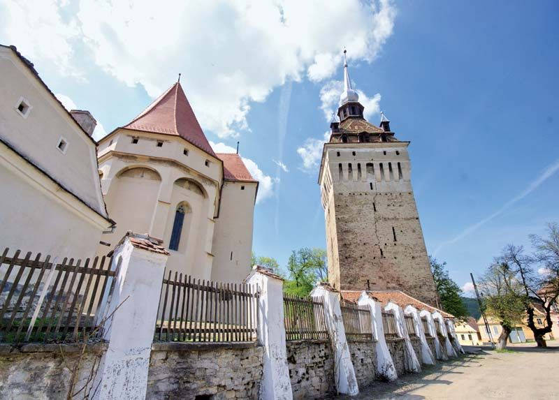 Scenic View Of The Traditional Village Of Sighisoara, Romania Wallpaper