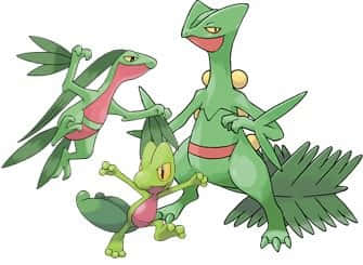 Sceptile Evolution Line Wallpaper