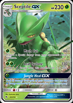 Sceptile G X Pokemon Card Wallpaper