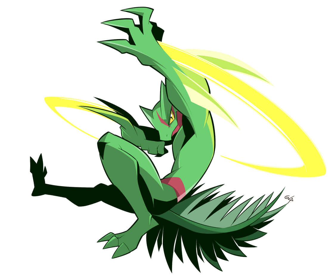 Sceptile Pokemon Artwork Wallpaper