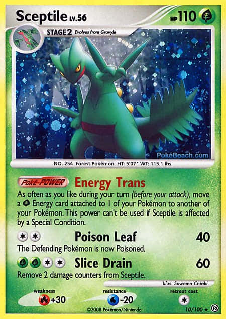 Sceptile Pokemon Card Wallpaper