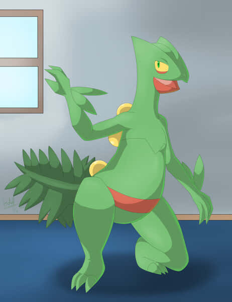 Sceptile Pokemon Illustration Wallpaper