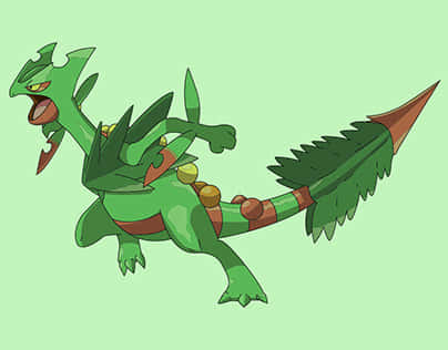 Sceptile Pokemon Illustration Wallpaper