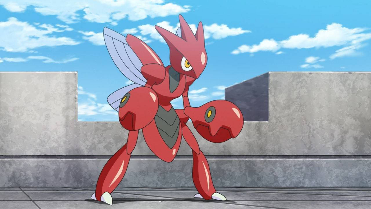 Scizor Leaning Forward Wallpaper