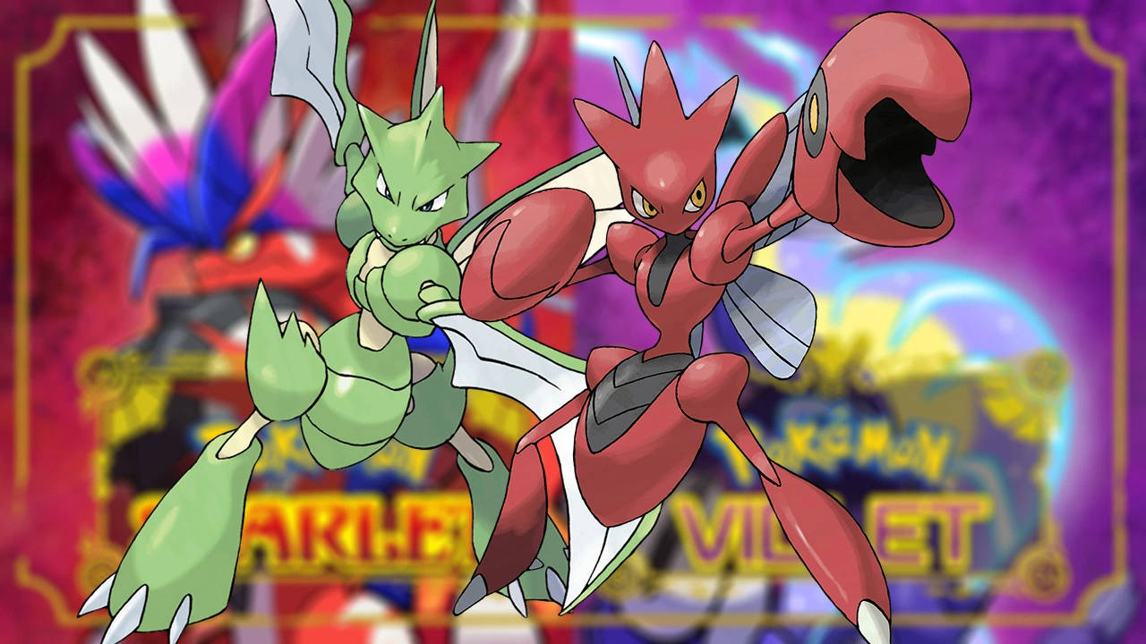 Scizor Paired Up Wallpaper