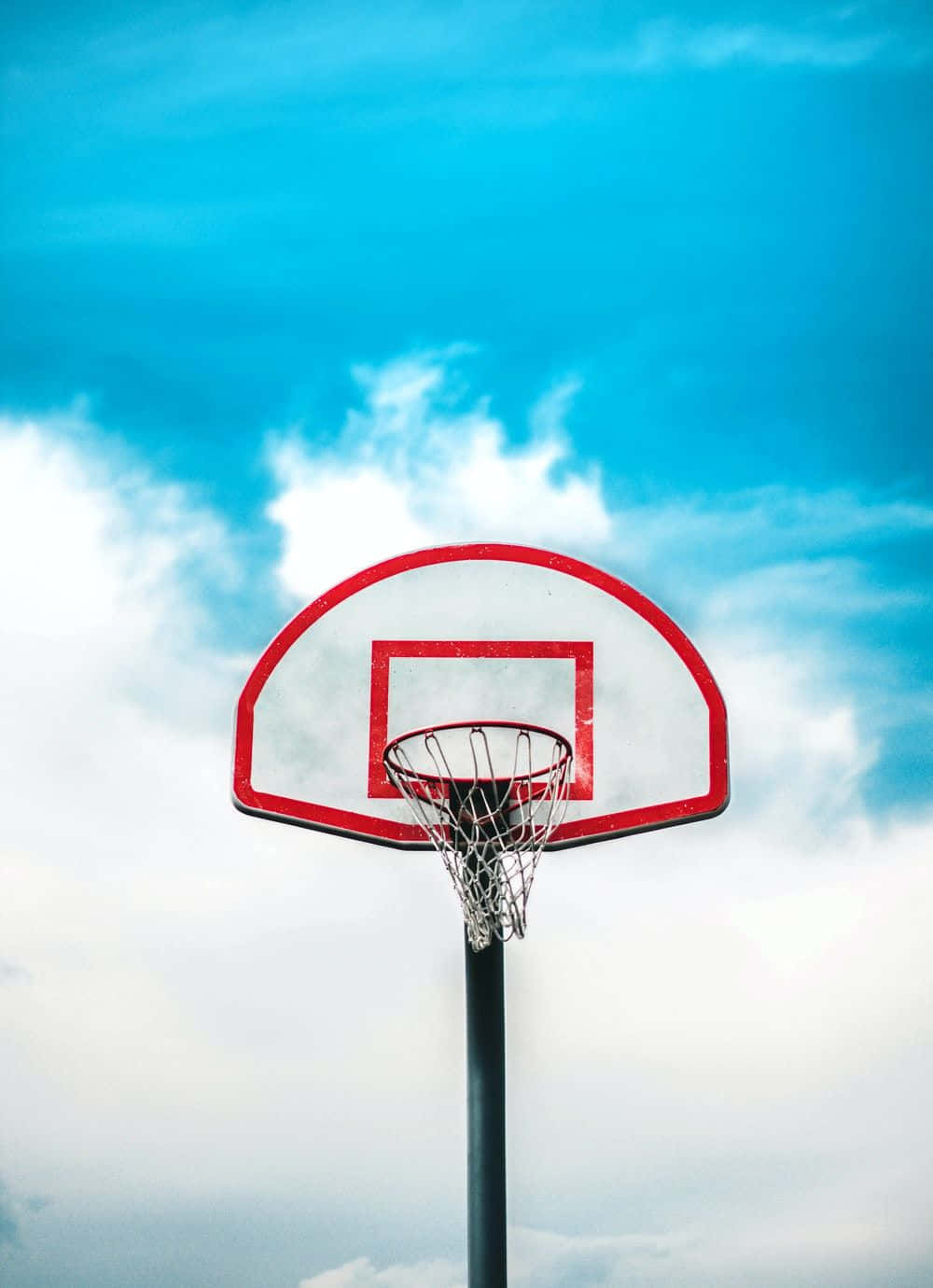 Score Blue Victory With A Blue Basketball! Wallpaper