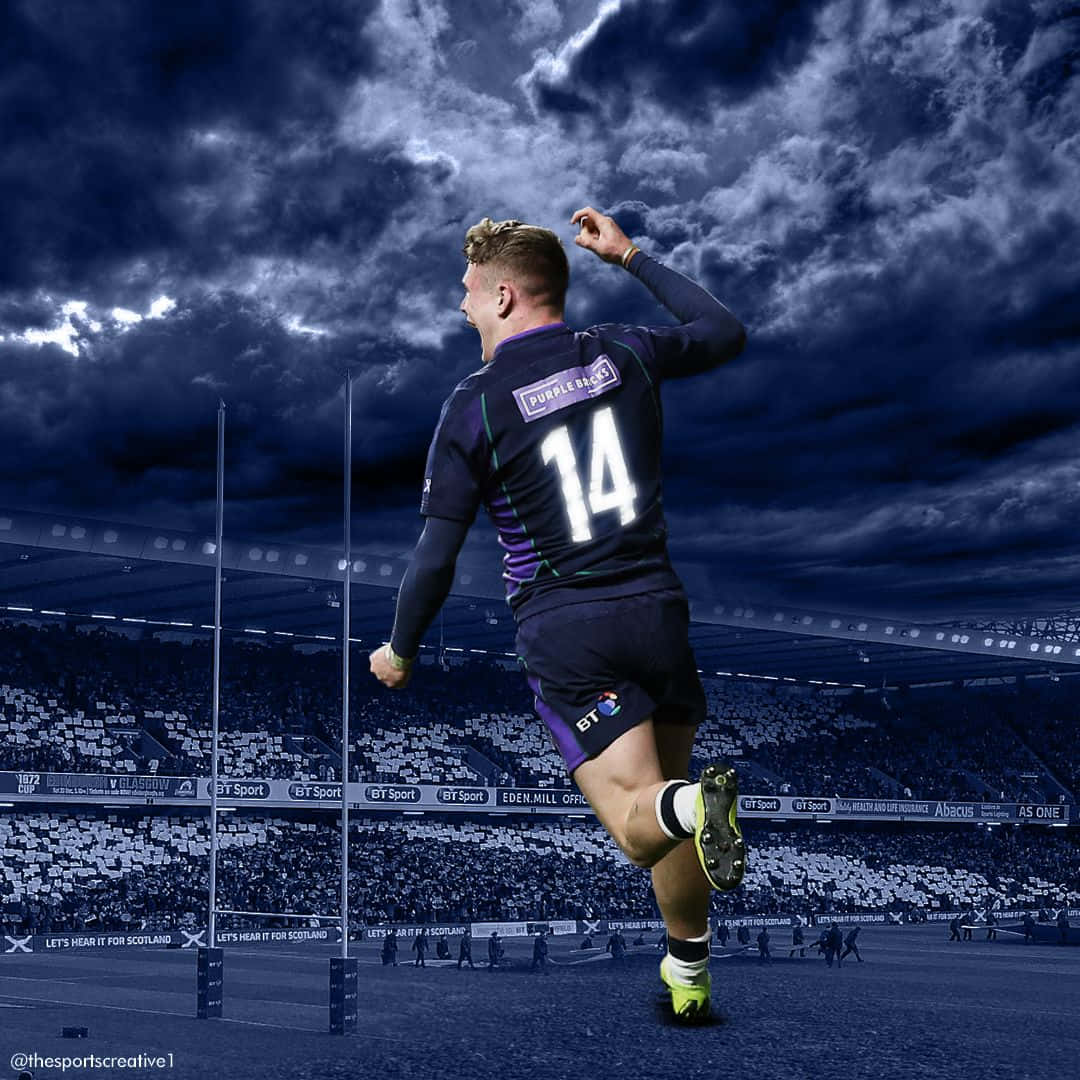 Scotland Rugby Team In Action Wallpaper