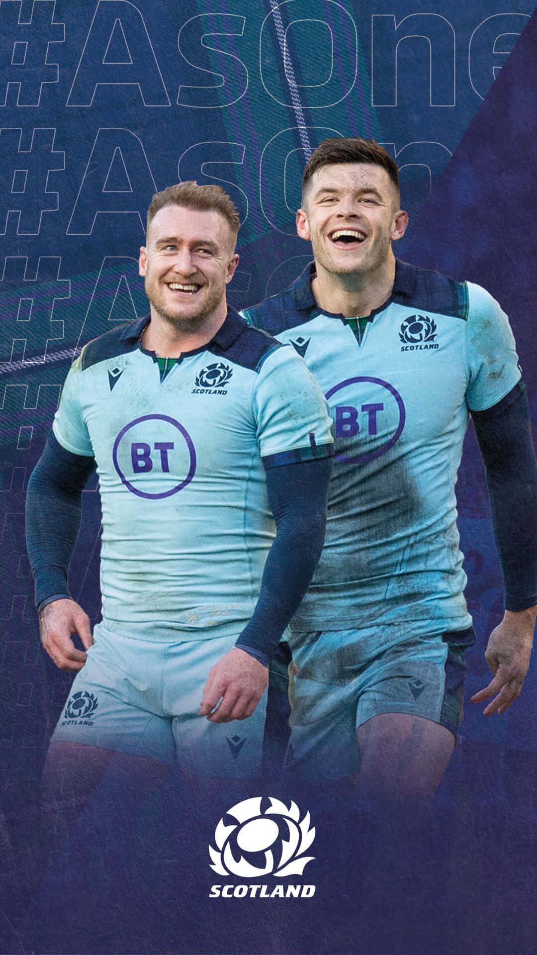 Scotland Rugby Team In Action Wallpaper