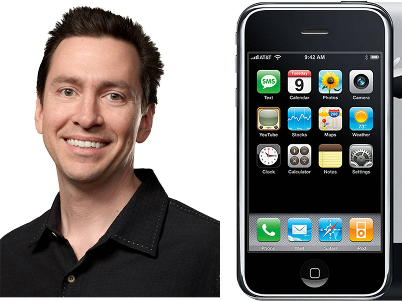 Scott Forstall With The Original Iphone 3g Wallpaper