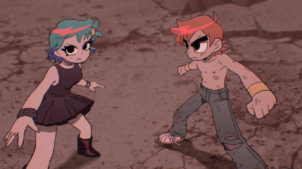 Scott Pilgrim Anime Standoff Wallpaper