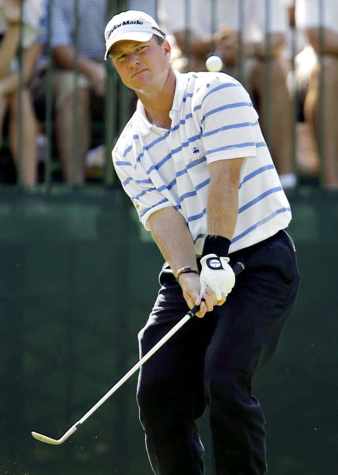 Scott Verplank Mid-swing Shot Wallpaper