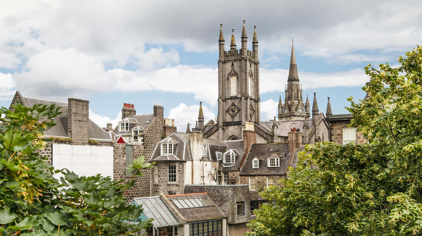 Scottish Coastal Beauty In Aberdeen Wallpaper