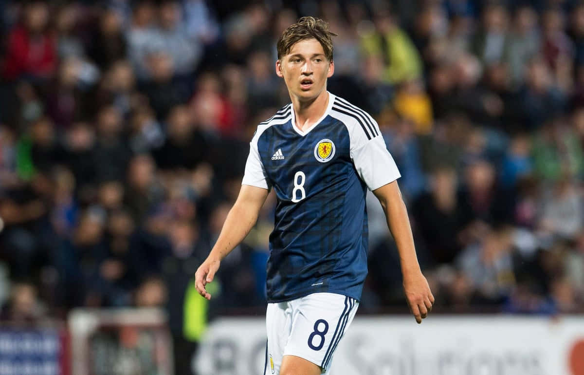 Scottish Midfielder Ryan Gauld Action Shot Wallpaper