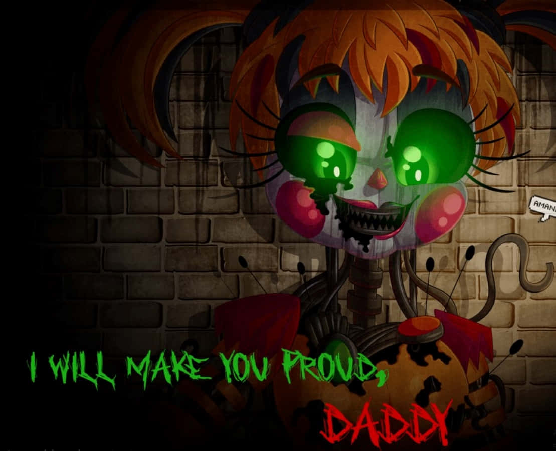 Scrap Baby From The Five Nights At Freddy's Franchise Wallpaper