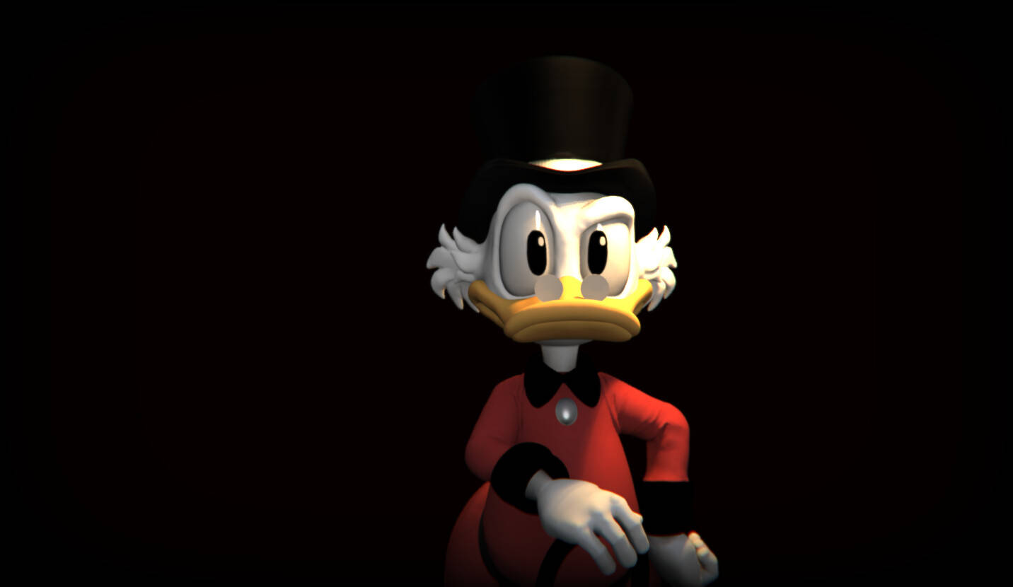 Scrooge Mcduck 3d Art Disney Wallpaper