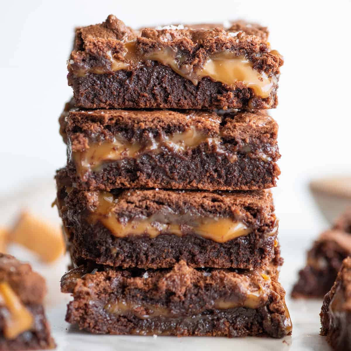 Scrumptious Caramel Brownie Wallpaper