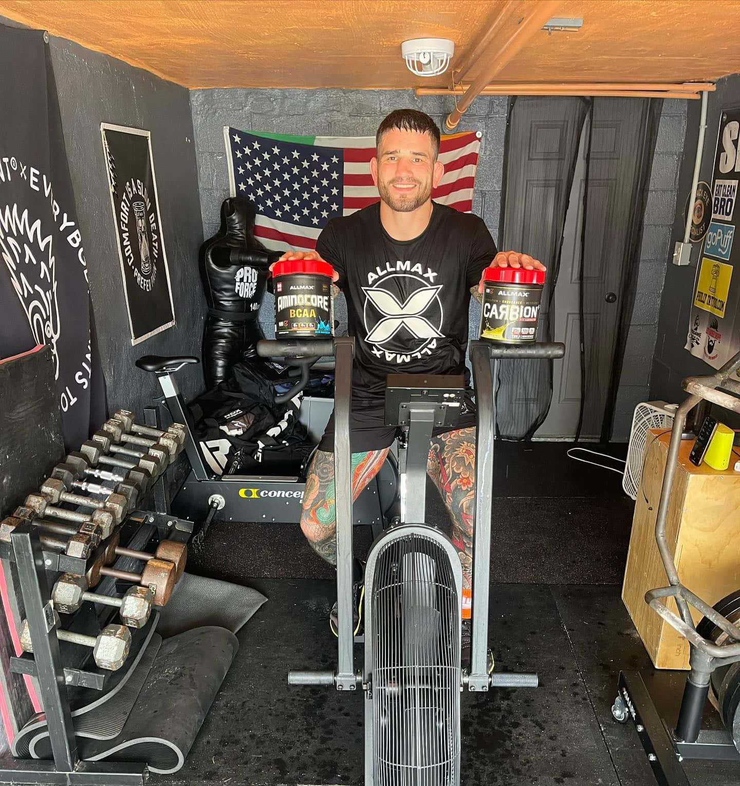 Sean Brady On Stationary Bike Wallpaper