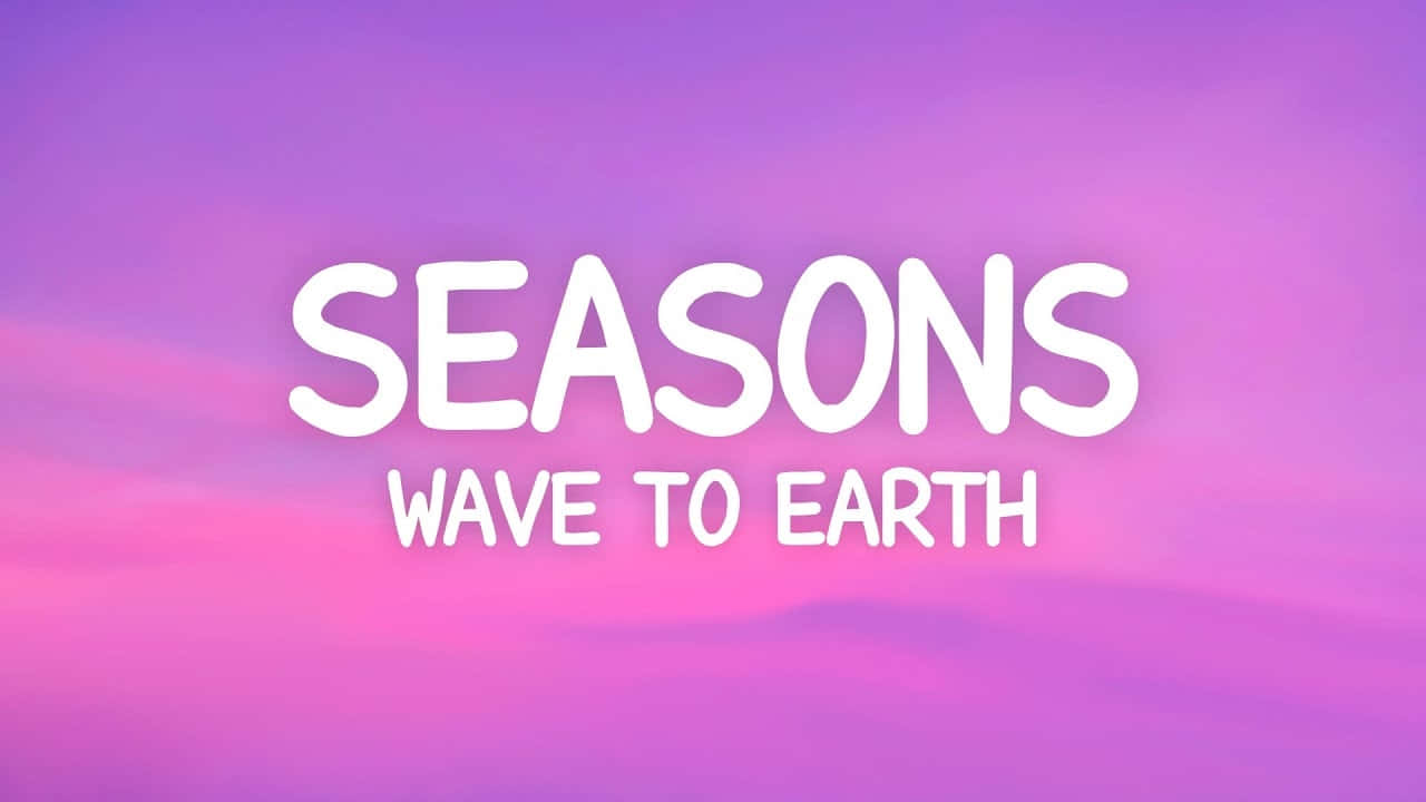 Seasons Wave To Earth Purple Gradient Background Wallpaper