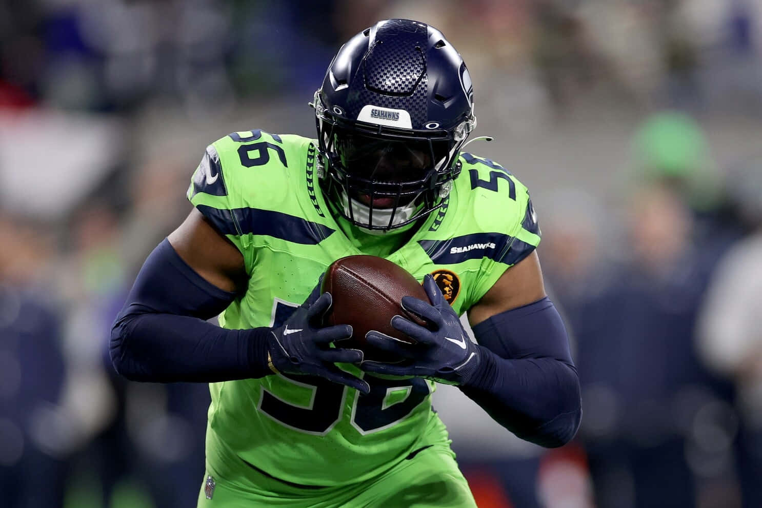 Seattle Seahawks Linebacker Action Shot Wallpaper