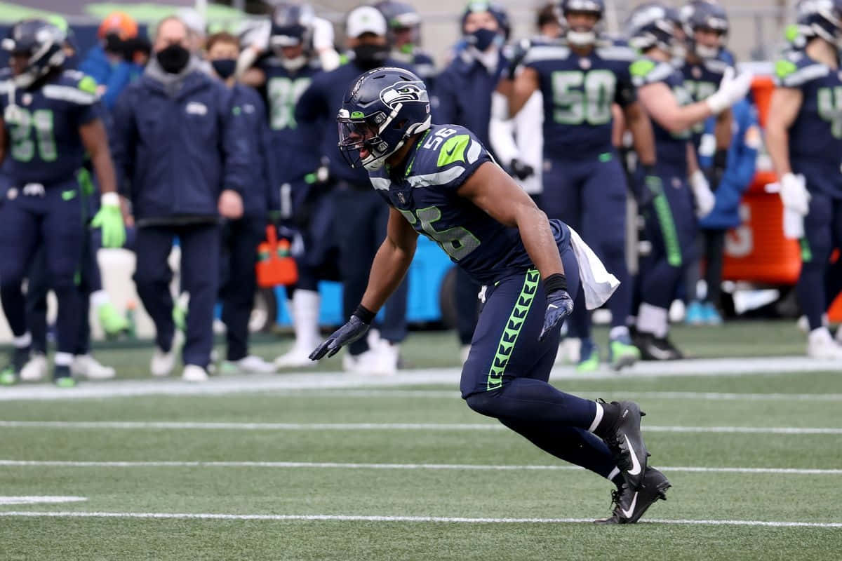 Seattle Seahawks Linebacker Action Shot Wallpaper