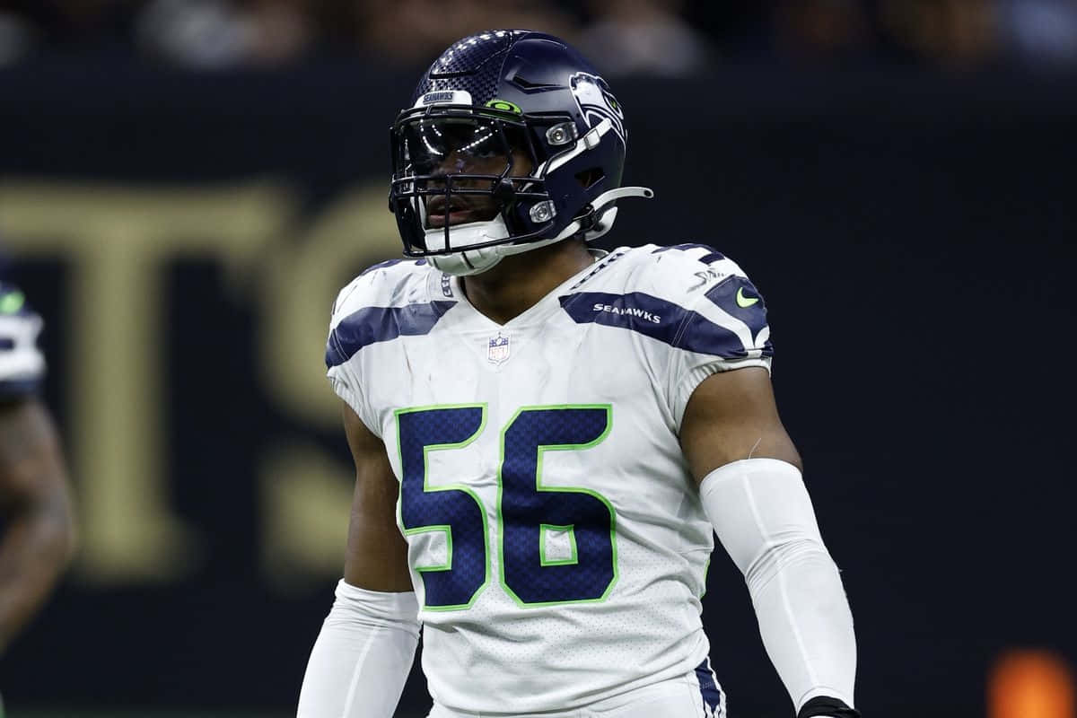 Seattle Seahawks Linebacker56 On Field Wallpaper