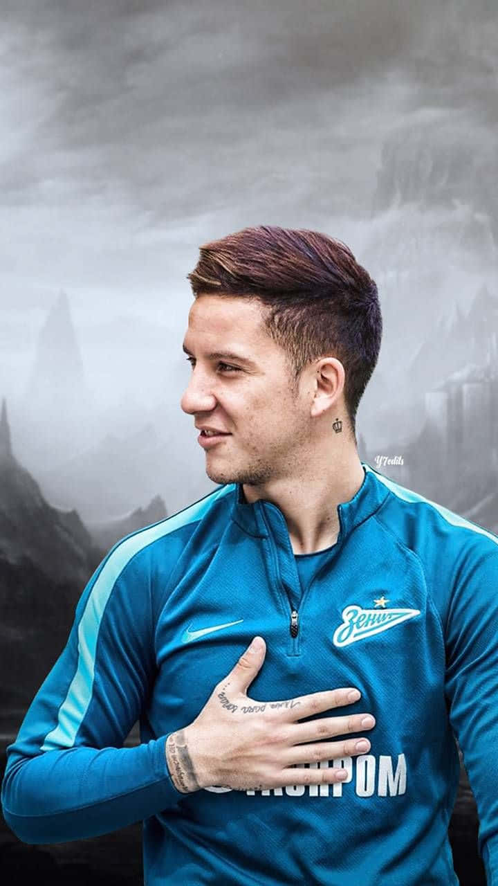 Sebastian Driussi In Zenit Saint Petersburg Wallpaper