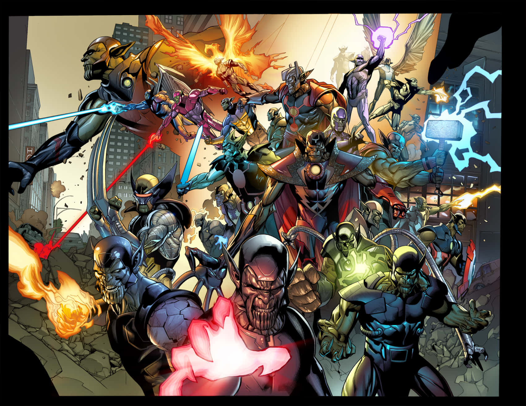 Secret Invasion: Earth's Mightiest Heroes Prepare For Battle Wallpaper