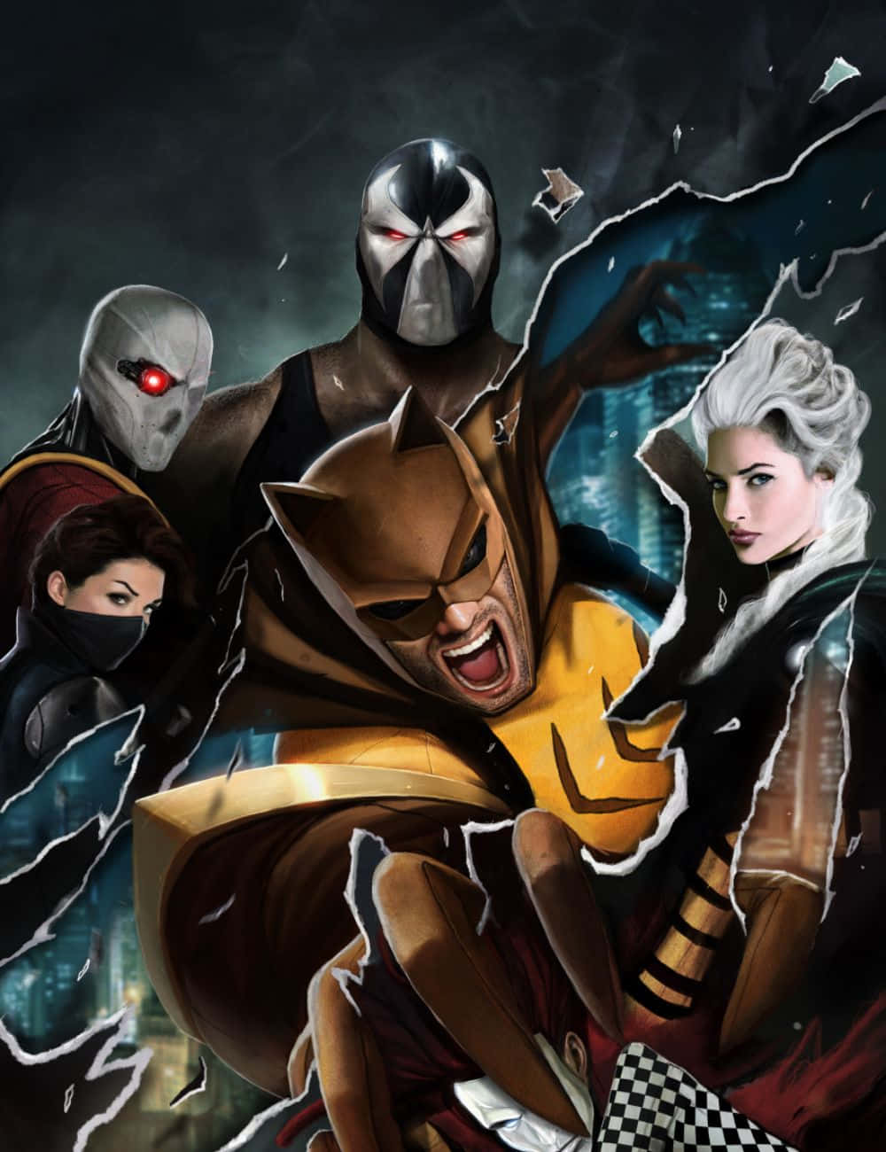 Secret Six Team In Action Wallpaper