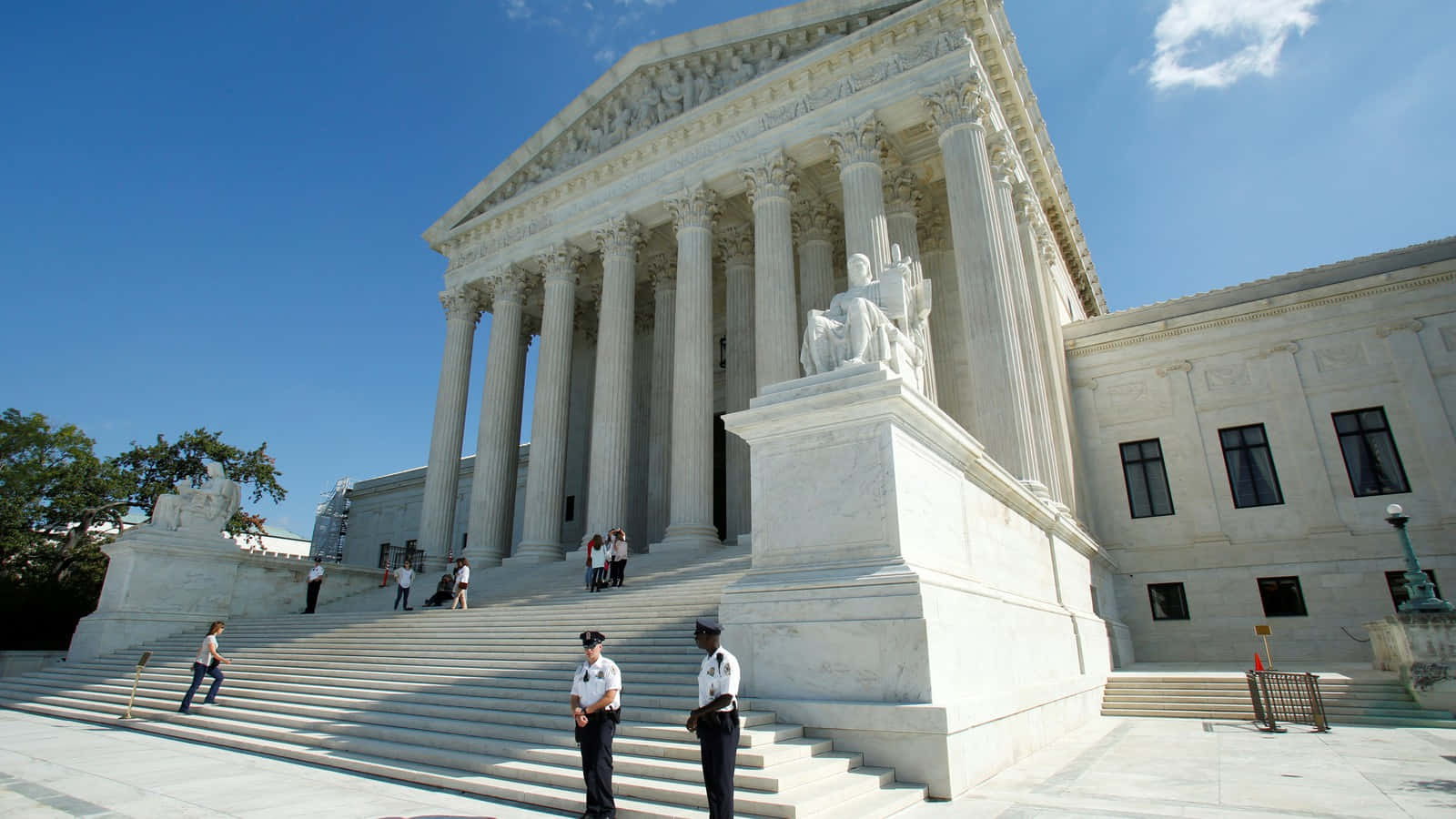 Security At Supreme Court Building Wallpaper