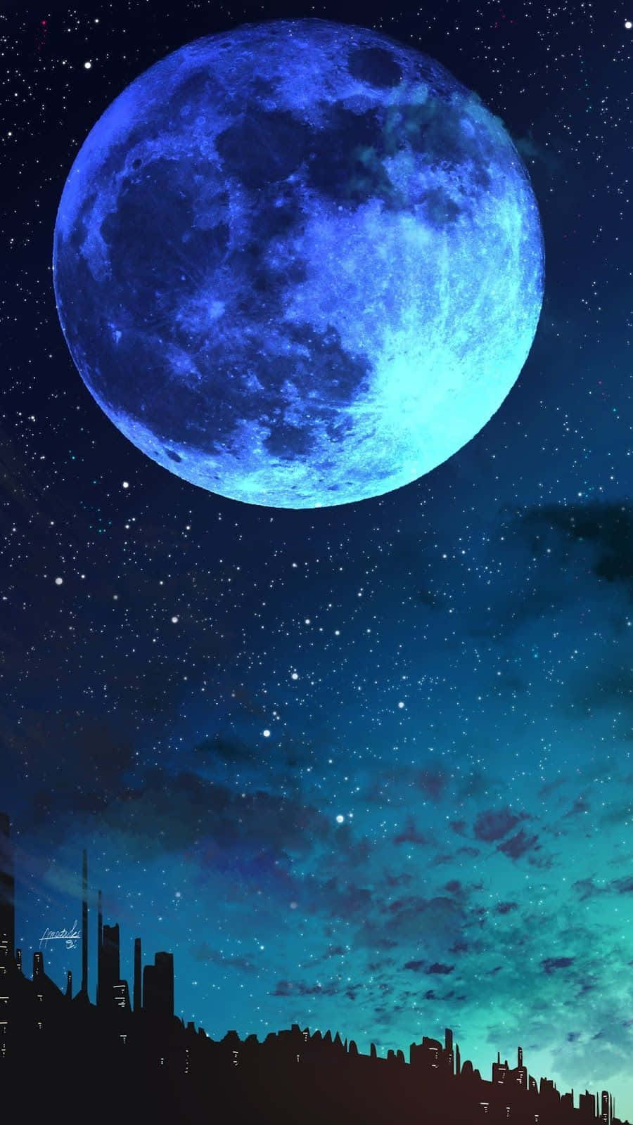 Seek Adventure Beyond The Horizon With The Moon Iphone Wallpaper