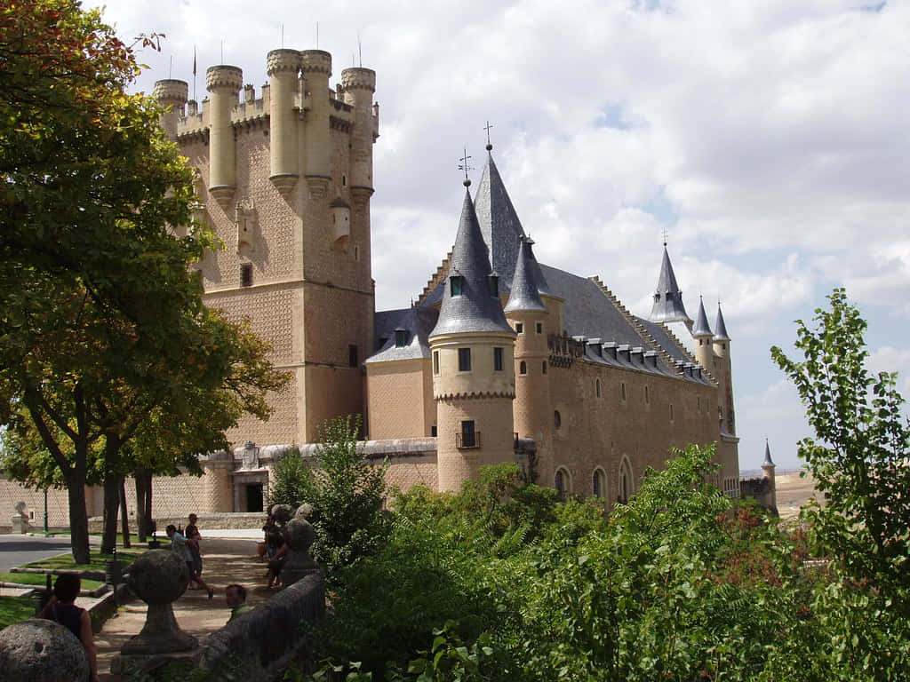 Segovia Castle Side Towers Wallpaper