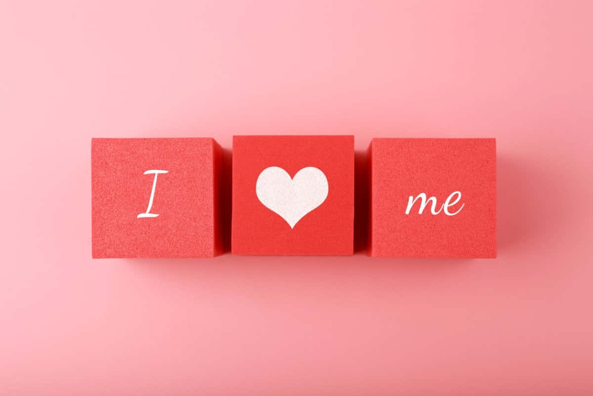 Self Love Blockson Pink Background Wallpaper