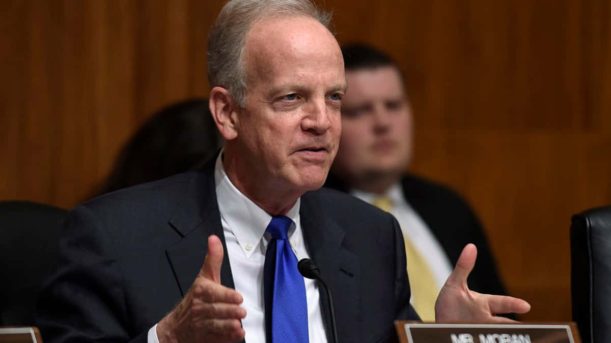 Senator Jerry Moran Delivers A Keynote Speech To His Constituents. Wallpaper